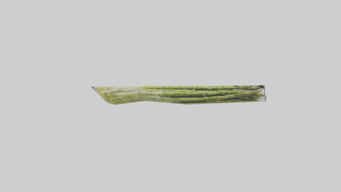 Frozen Asparagus Pack model 3D model
