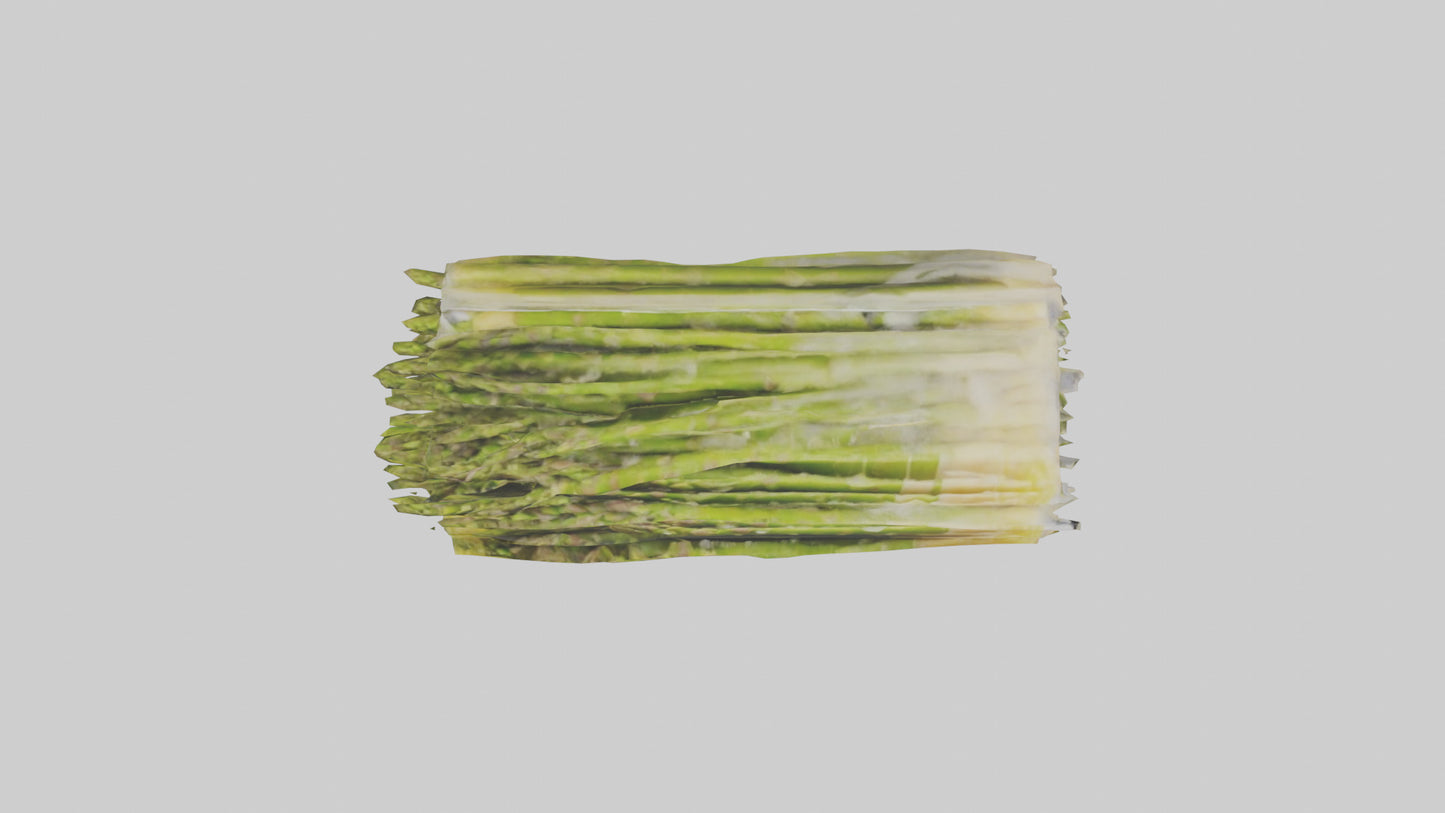 Frozen Asparagus Pack model 3D model