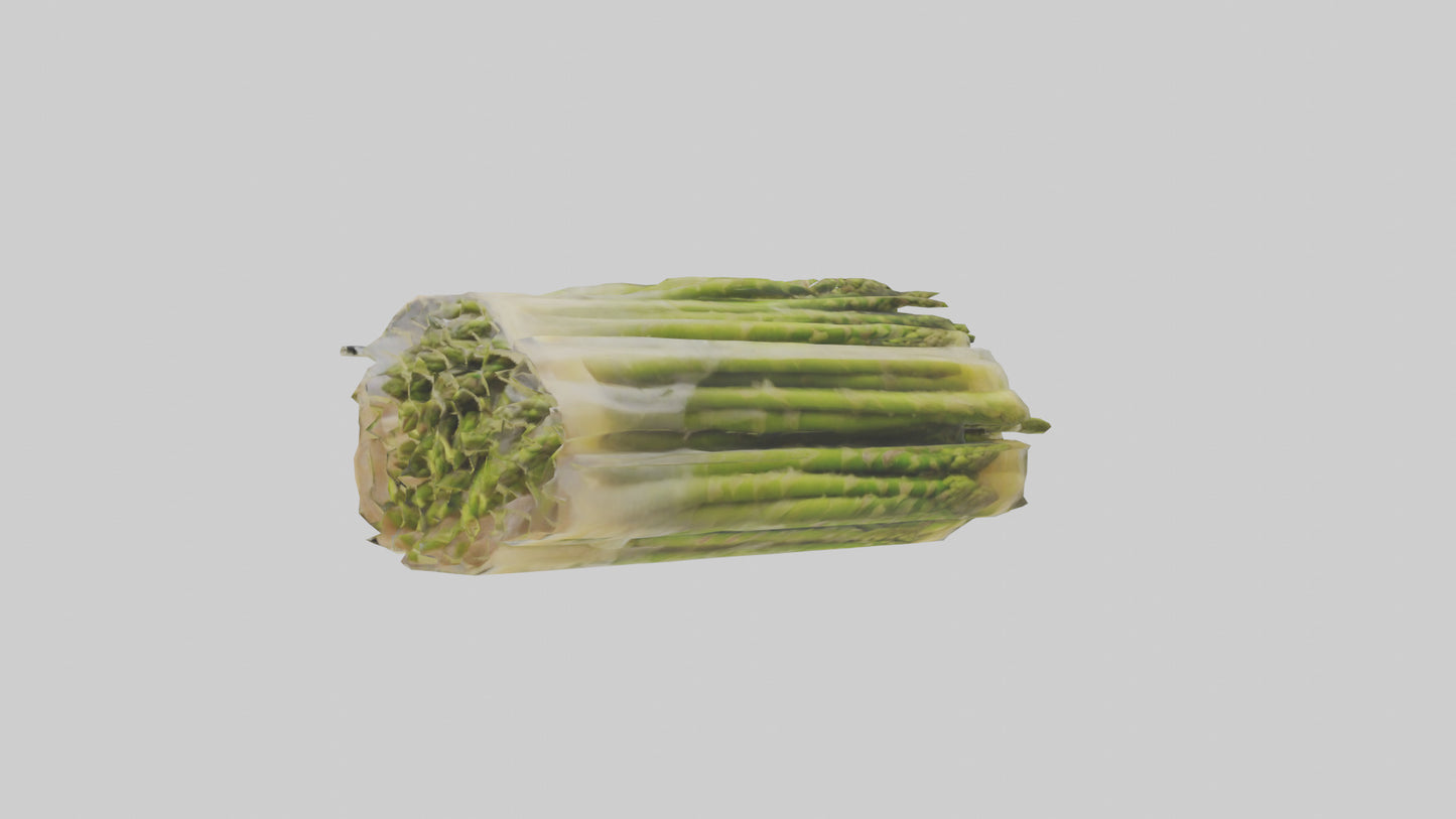 Frozen Asparagus Pack model 3D model