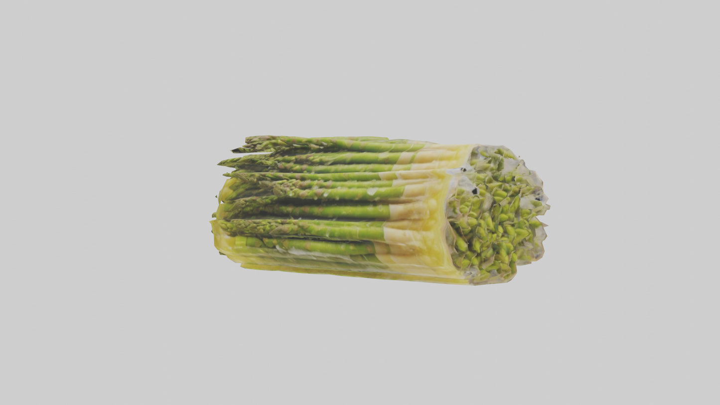 Frozen Asparagus Pack model 3D model