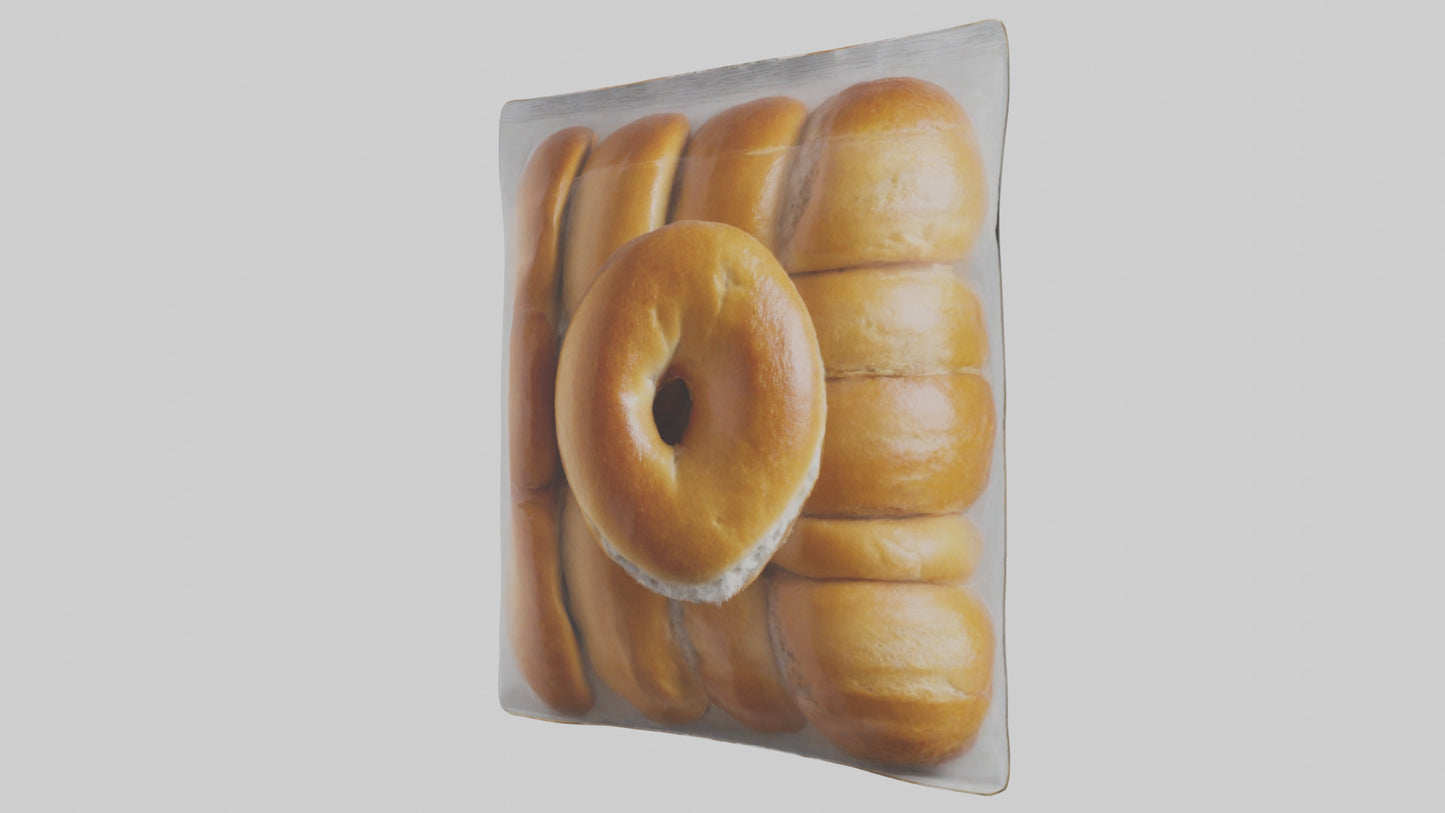 Frozen Bagels Pack model VR / AR / low-poly