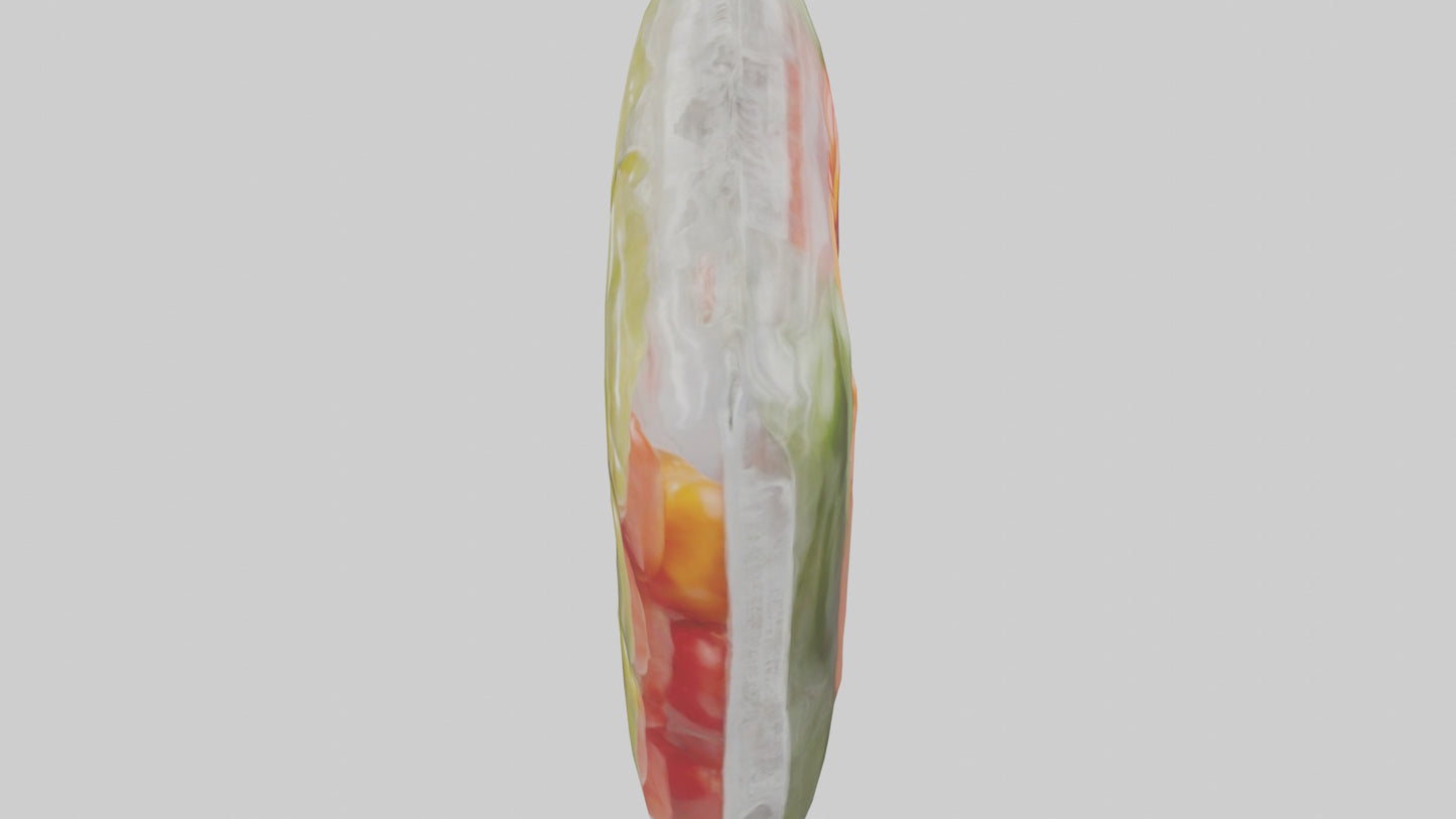 Frozen Bell Peppers Pack model 3D model