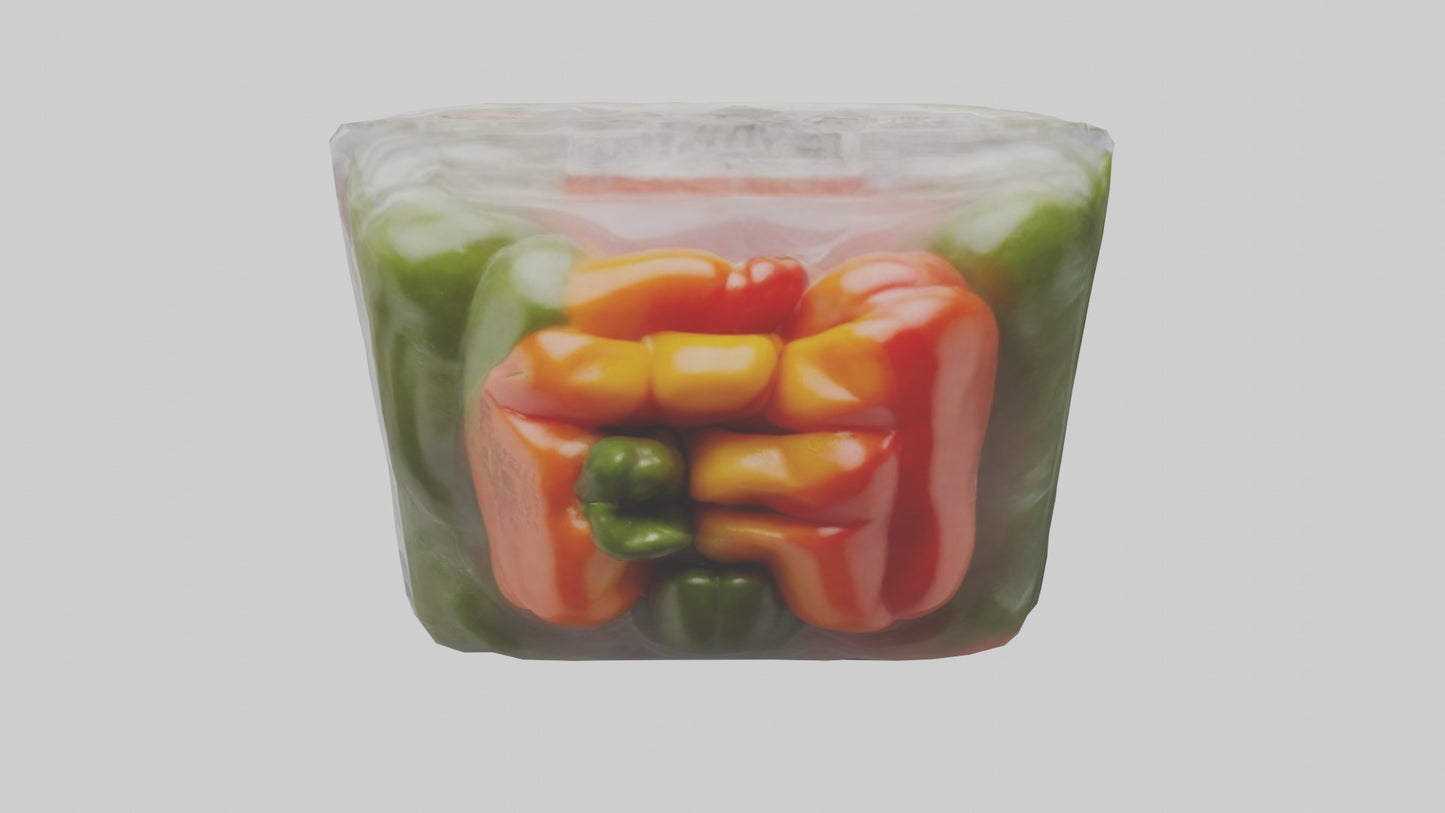 Frozen Bell Peppers Pack model 3D model
