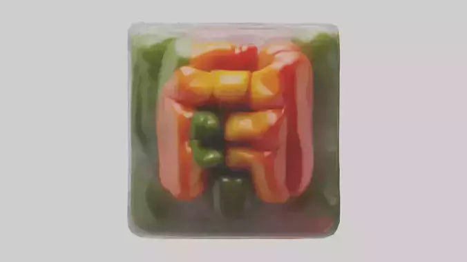 Frozen Bell Peppers Pack model 3D model