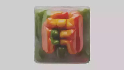 Frozen Bell Peppers Pack model 3D model