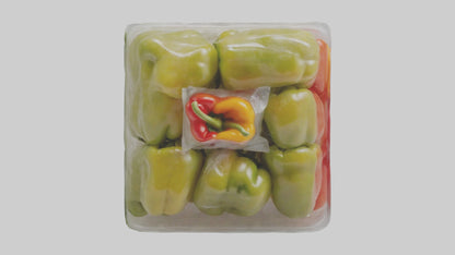 Frozen Bell Peppers Pack model 3D model