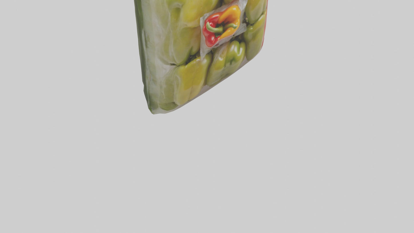 Frozen Bell Peppers Pack model 3D model