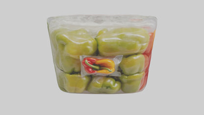 Frozen Bell Peppers Pack model 3D model