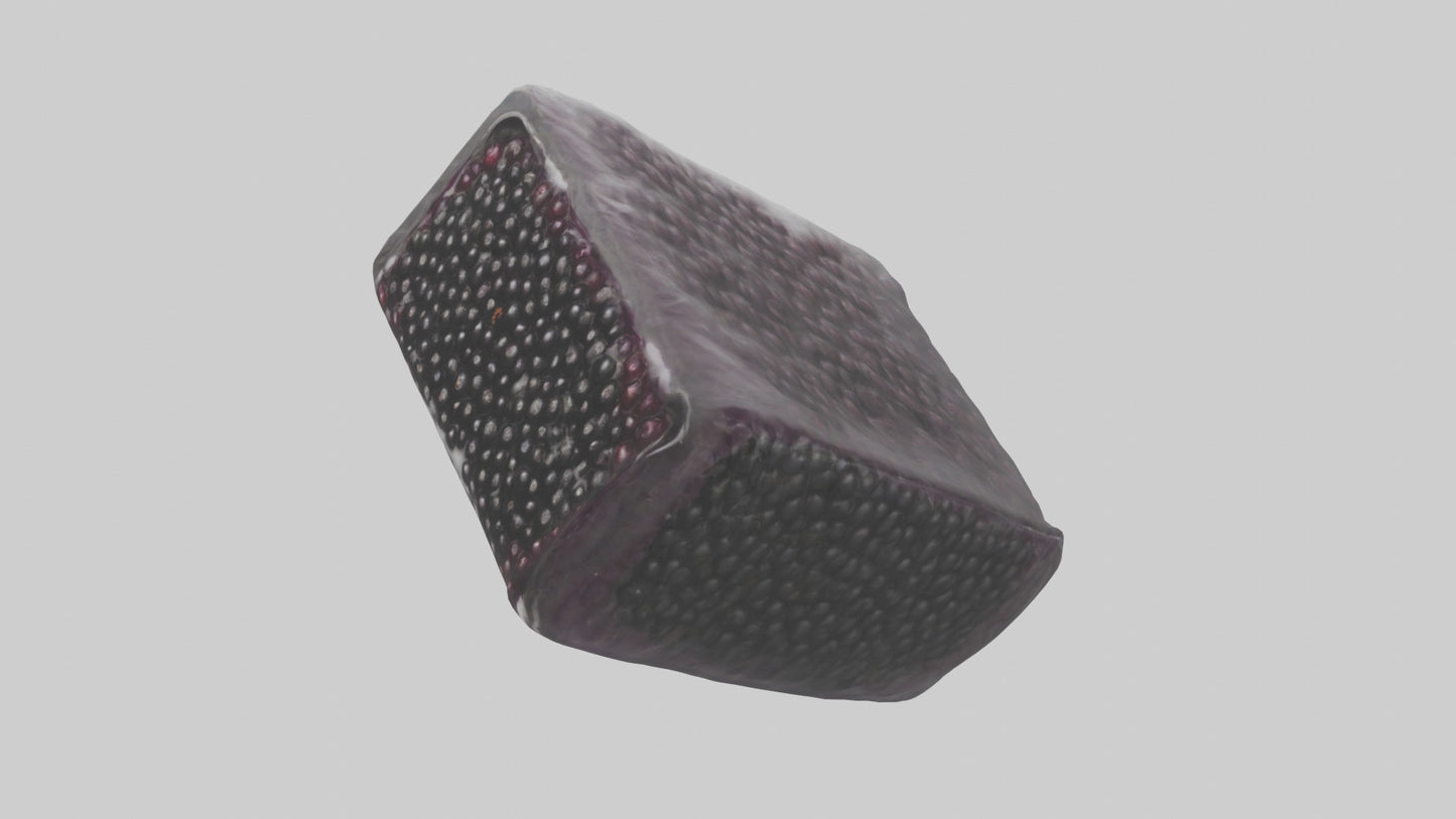 Frozen Blackberries Pack model VR / AR / low-poly