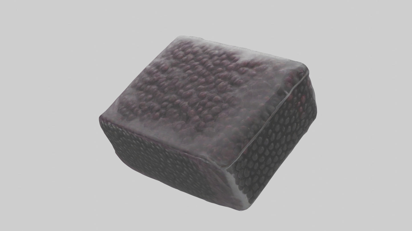 Frozen Blackberries Pack model VR / AR / low-poly