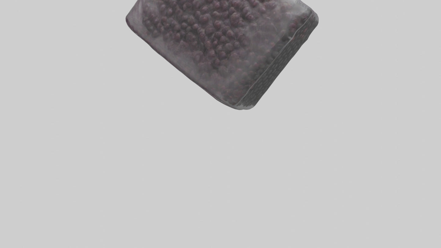 Frozen Blackberries Pack model VR / AR / low-poly