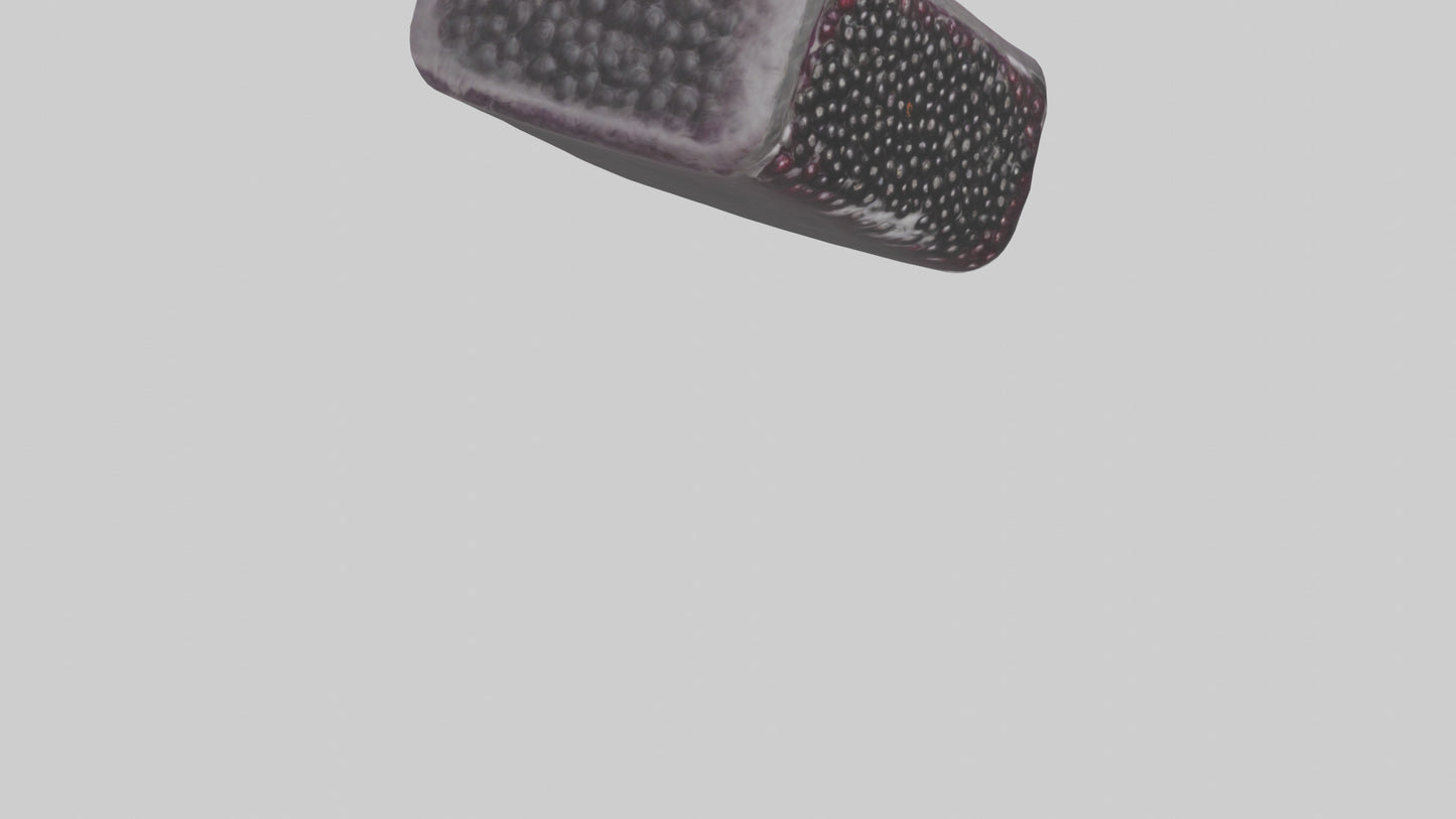 Frozen Blackberries Pack model VR / AR / low-poly