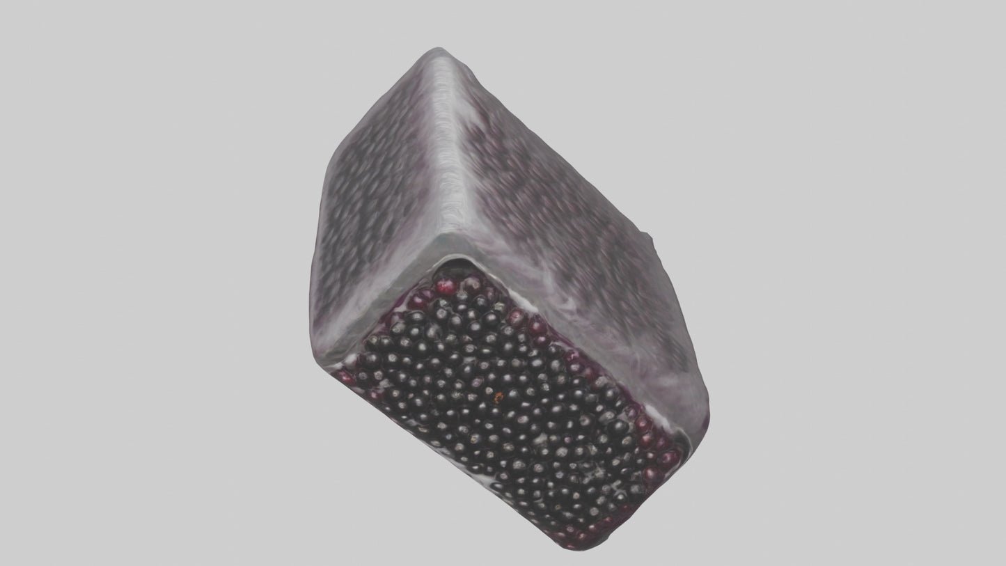 Frozen Blackberries Pack model VR / AR / low-poly