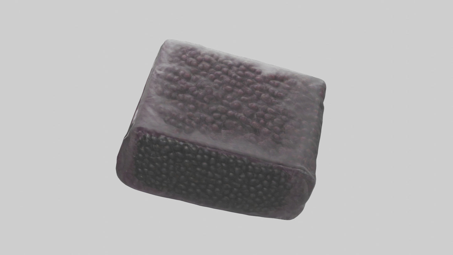 Frozen Blackberries Pack model VR / AR / low-poly