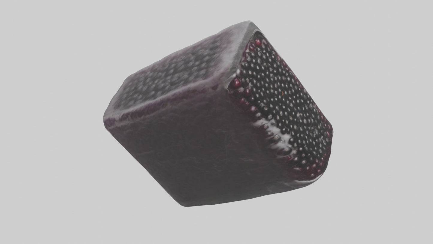 Frozen Blackberries Pack model VR / AR / low-poly