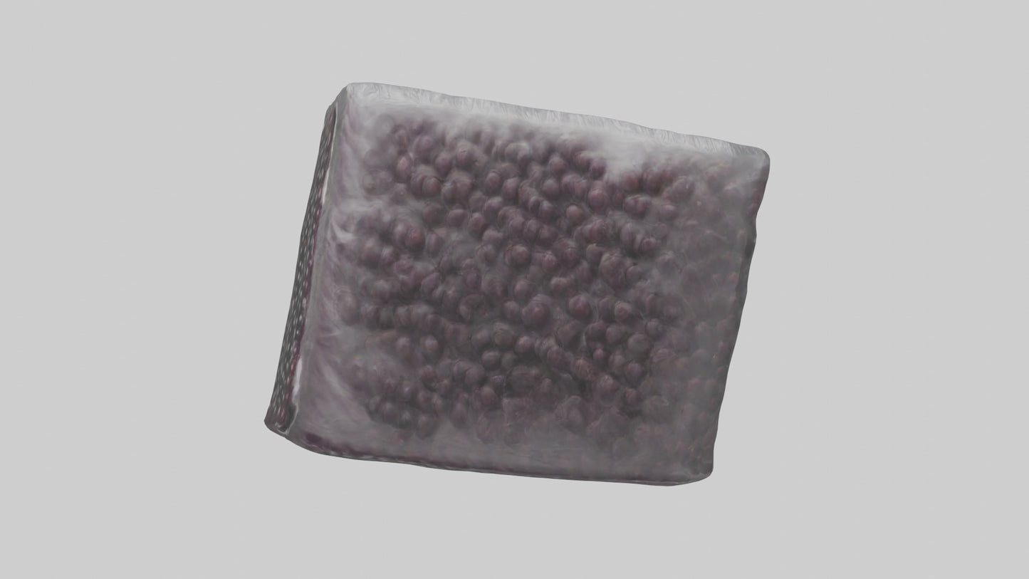 Frozen Blackberries Pack model VR / AR / low-poly