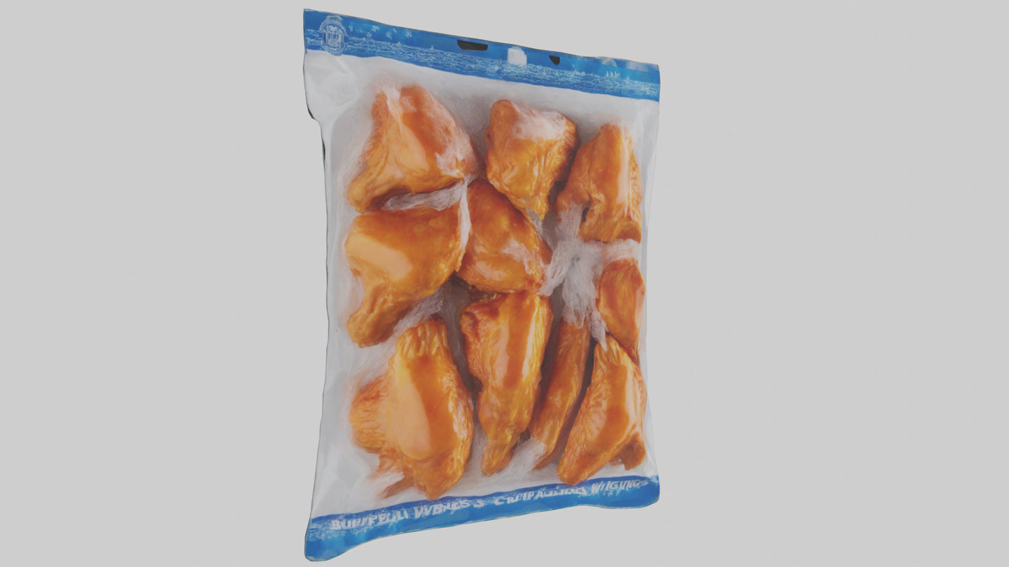 Frozen Buffalo Wings Pack model 3D model