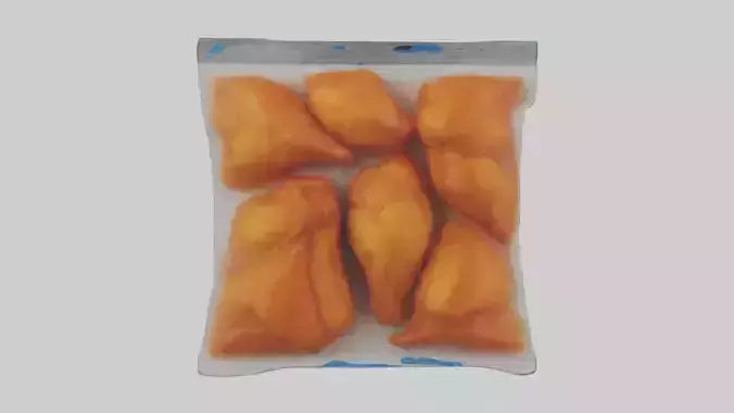 Frozen Buffalo Wings Pack model 3D model