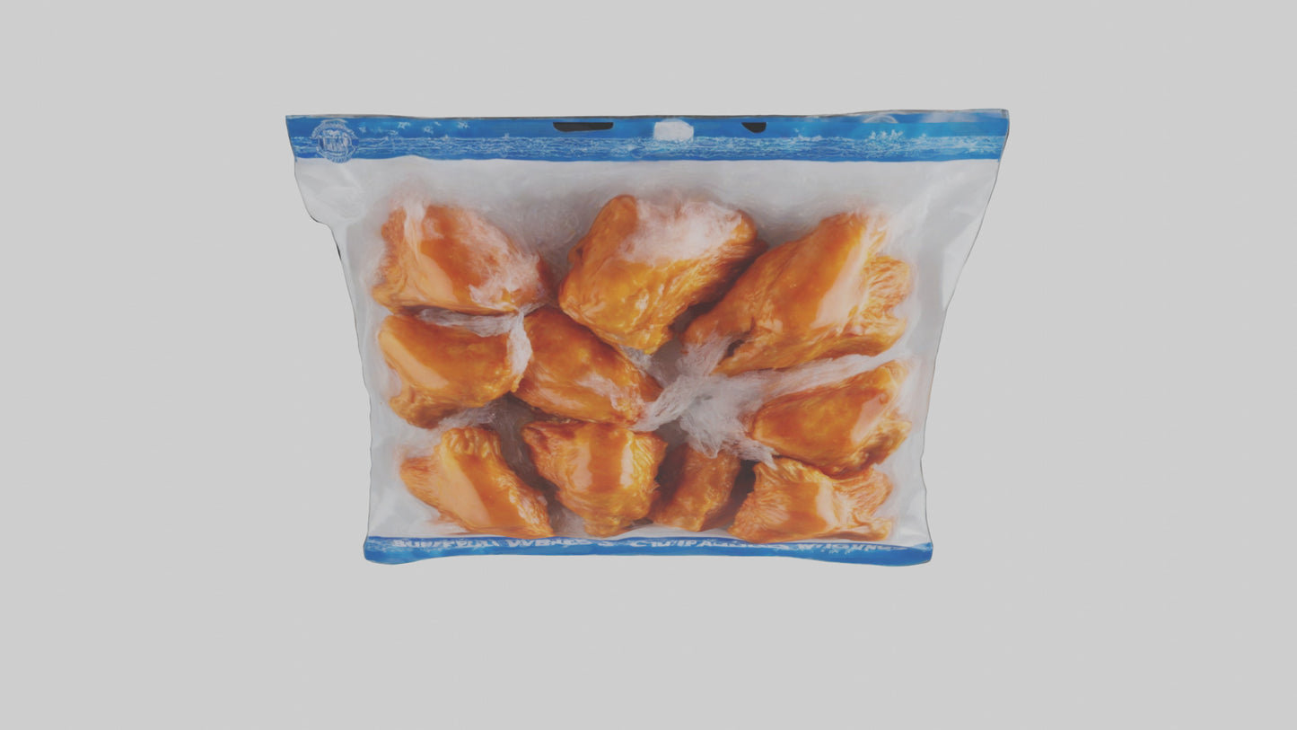 Frozen Buffalo Wings Pack model 3D model