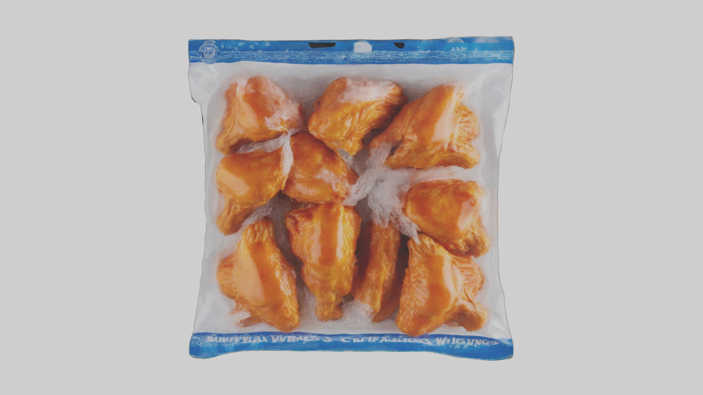 Frozen Buffalo Wings Pack model 3D model
