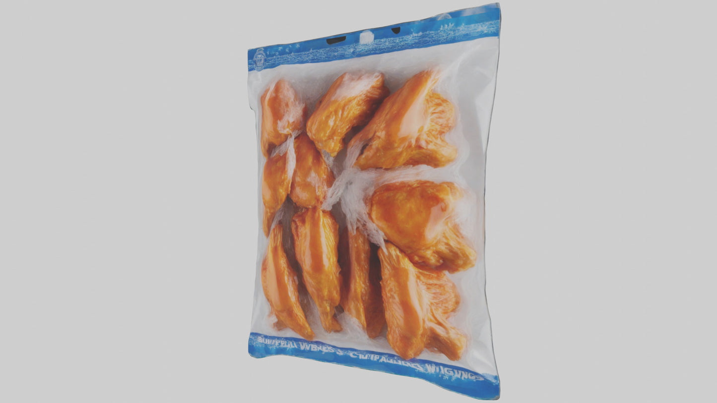 Frozen Buffalo Wings Pack model 3D model