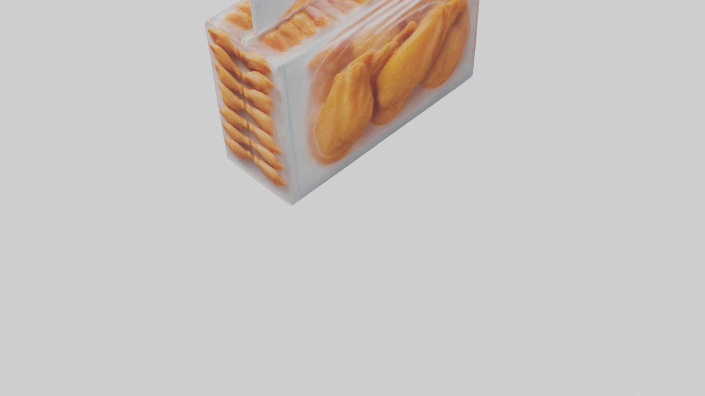 Frozen Chicken Wings Pack model 3D model