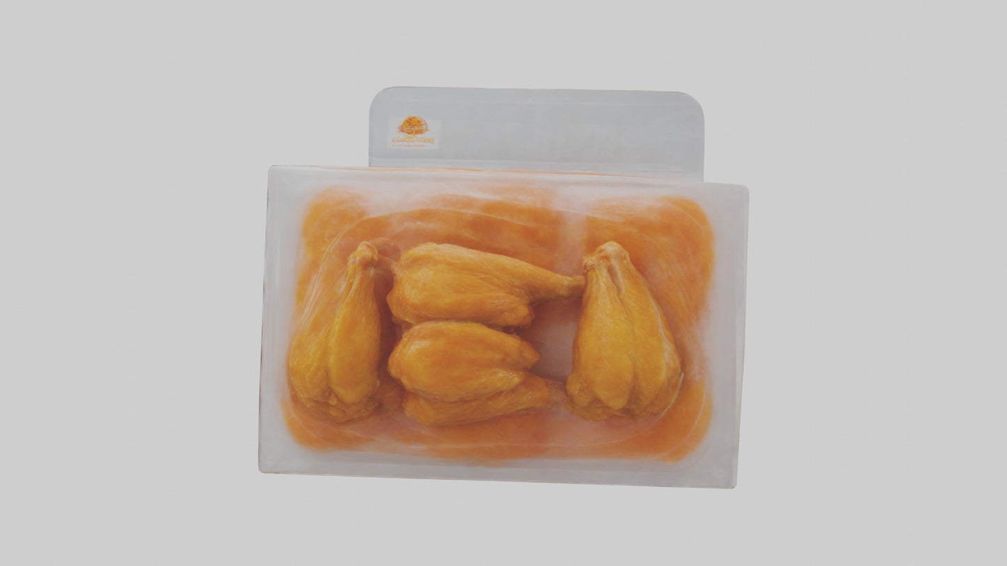 Frozen Chicken Wings Pack model 3D model