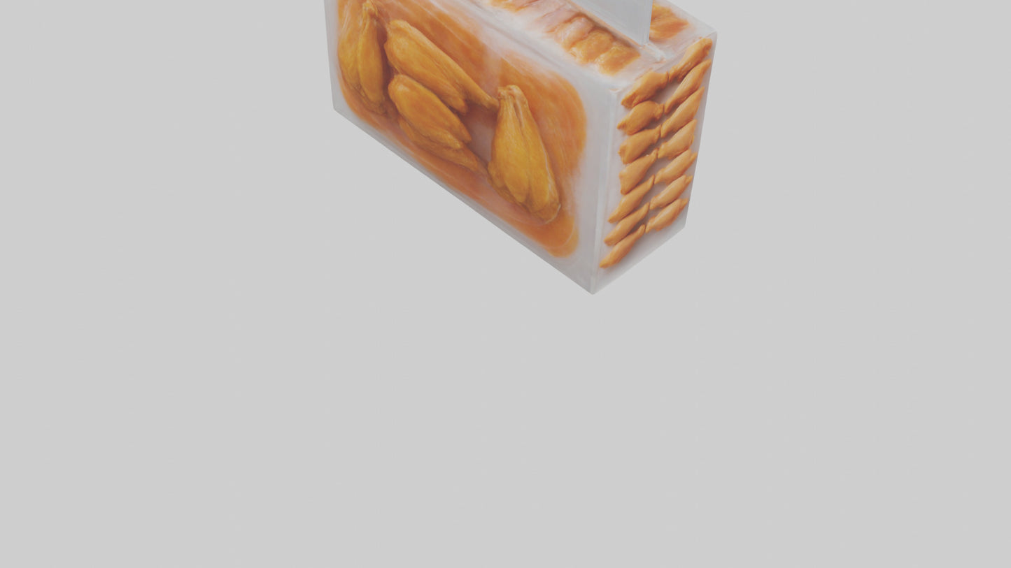 Frozen Chicken Wings Pack model 3D model