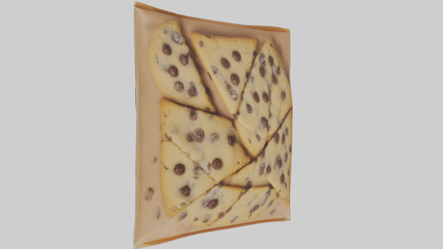 Frozen Chocolate Chip Cookies Pack model 3D model