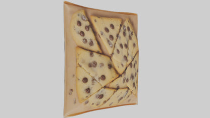 Frozen Chocolate Chip Cookies Pack model 3D model