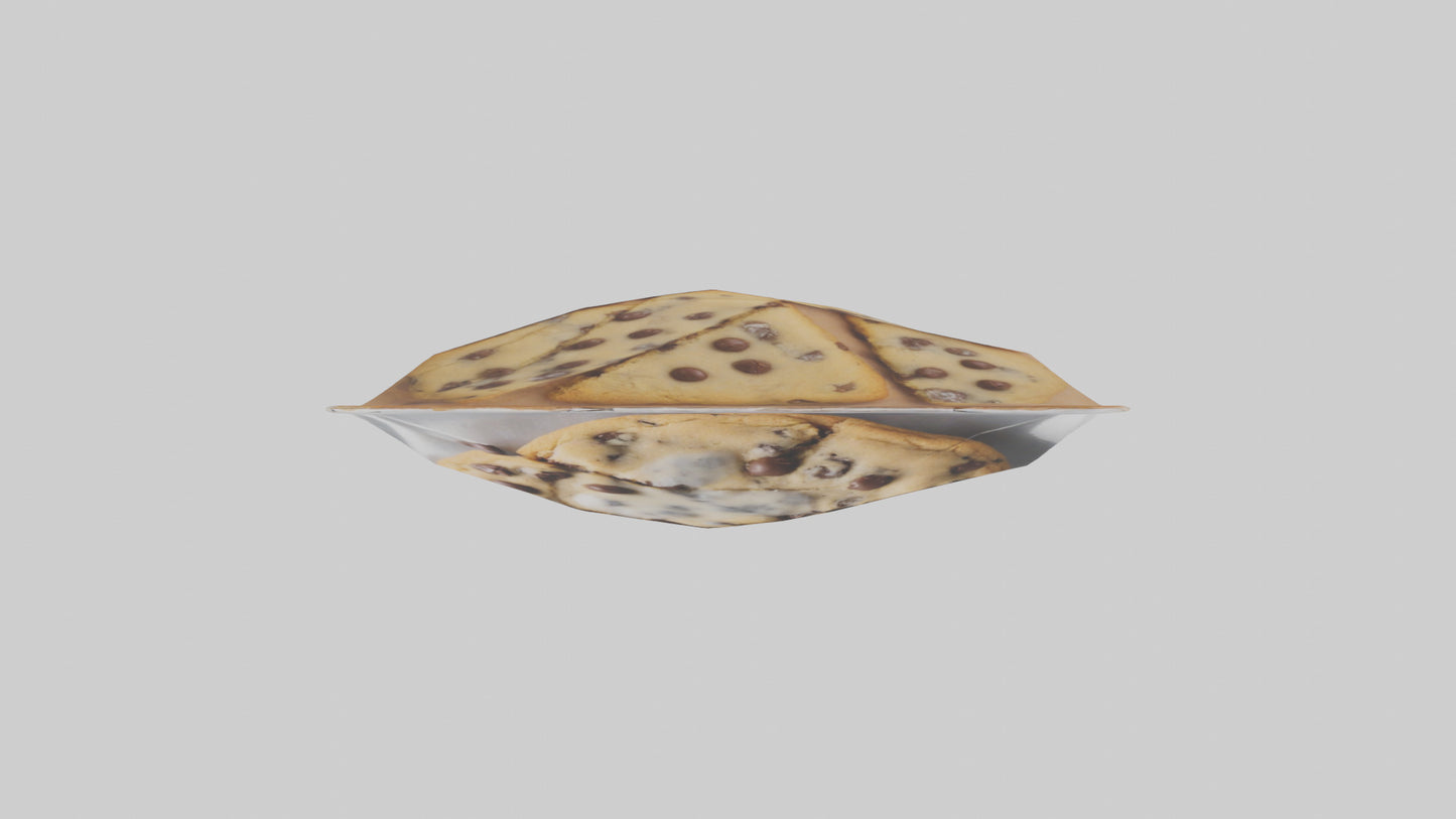 Frozen Chocolate Chip Cookies Pack model 3D model