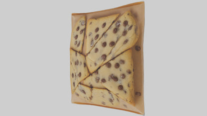 Frozen Chocolate Chip Cookies Pack model 3D model