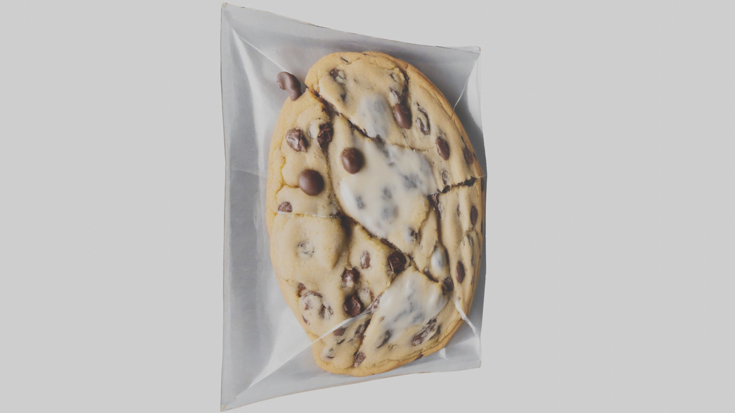 Frozen Chocolate Chip Cookies Pack model 3D model