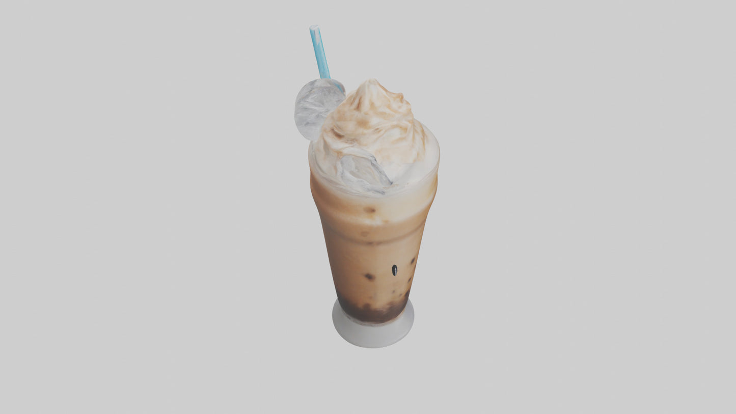 Frozen coffee drink model 3D model