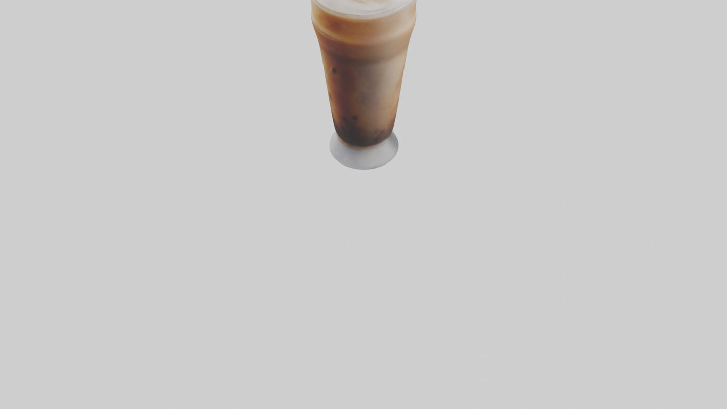 Frozen coffee drink model 3D model