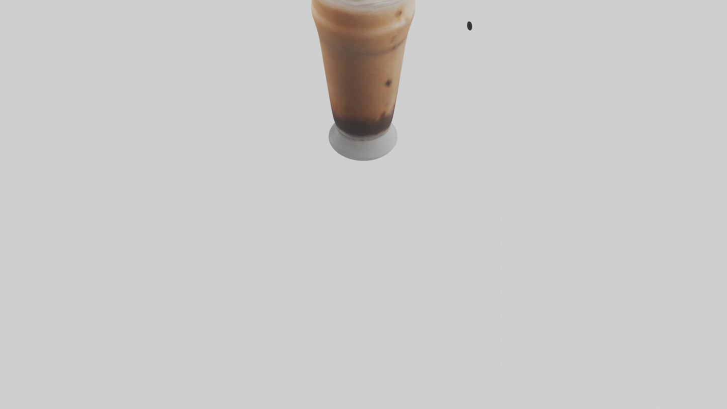 Frozen coffee drink model 3D model