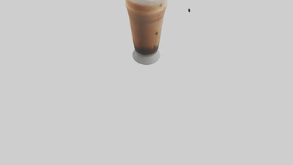 Frozen coffee drink model 3D model