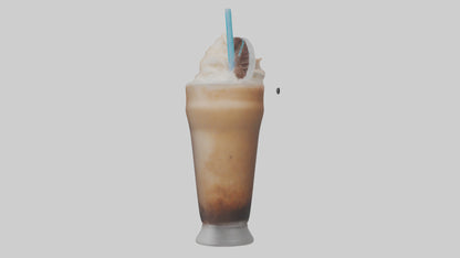 Frozen coffee drink model 3D model