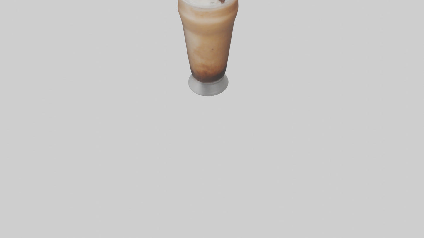 Frozen coffee drink model 3D model