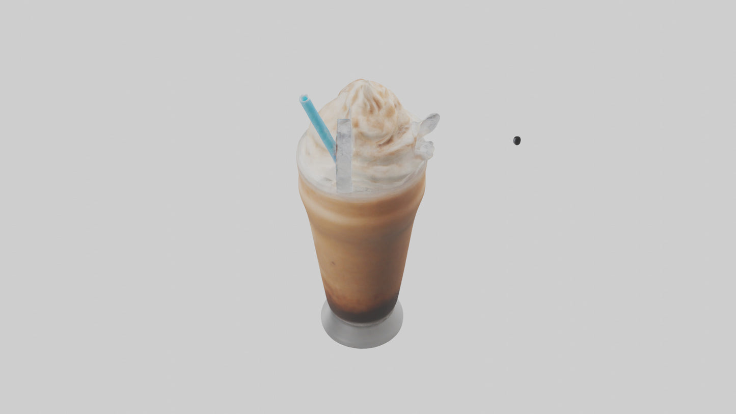 Frozen coffee drink model 3D model