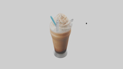 Frozen coffee drink model 3D model