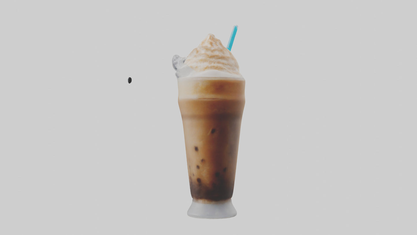 Frozen coffee drink model 3D model