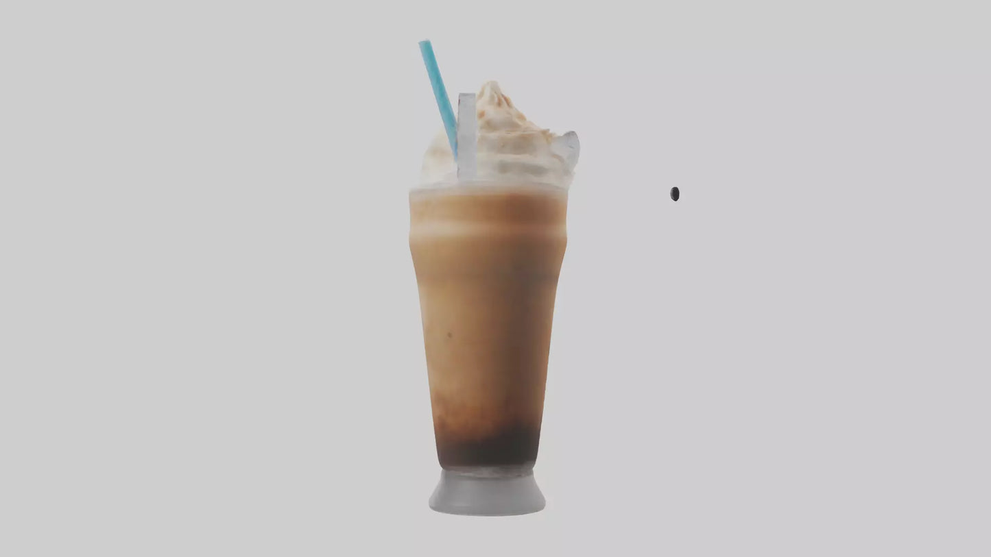 Frozen coffee drink model 3D model