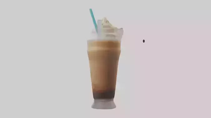 Frozen coffee drink model 3D model