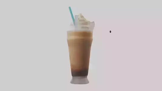 Frozen coffee drink model 3D model