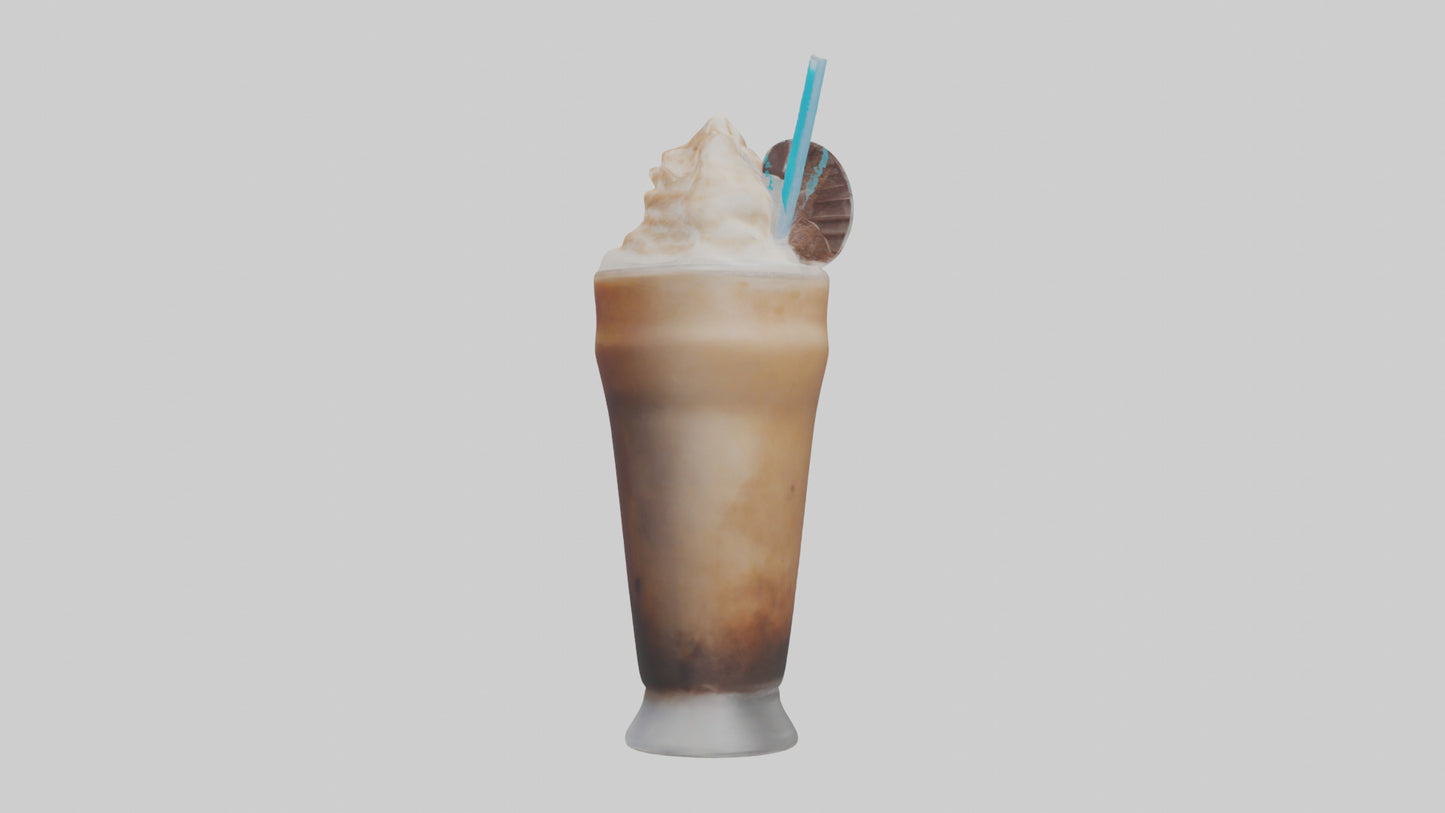 Frozen coffee drink model 3D model