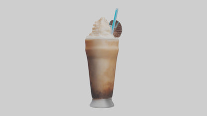 Frozen coffee drink model 3D model
