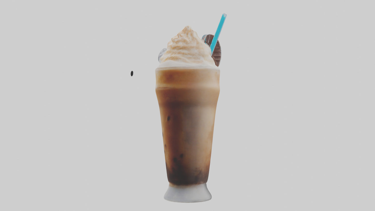 Frozen coffee drink model 3D model
