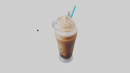 Frozen coffee drink model 3D model