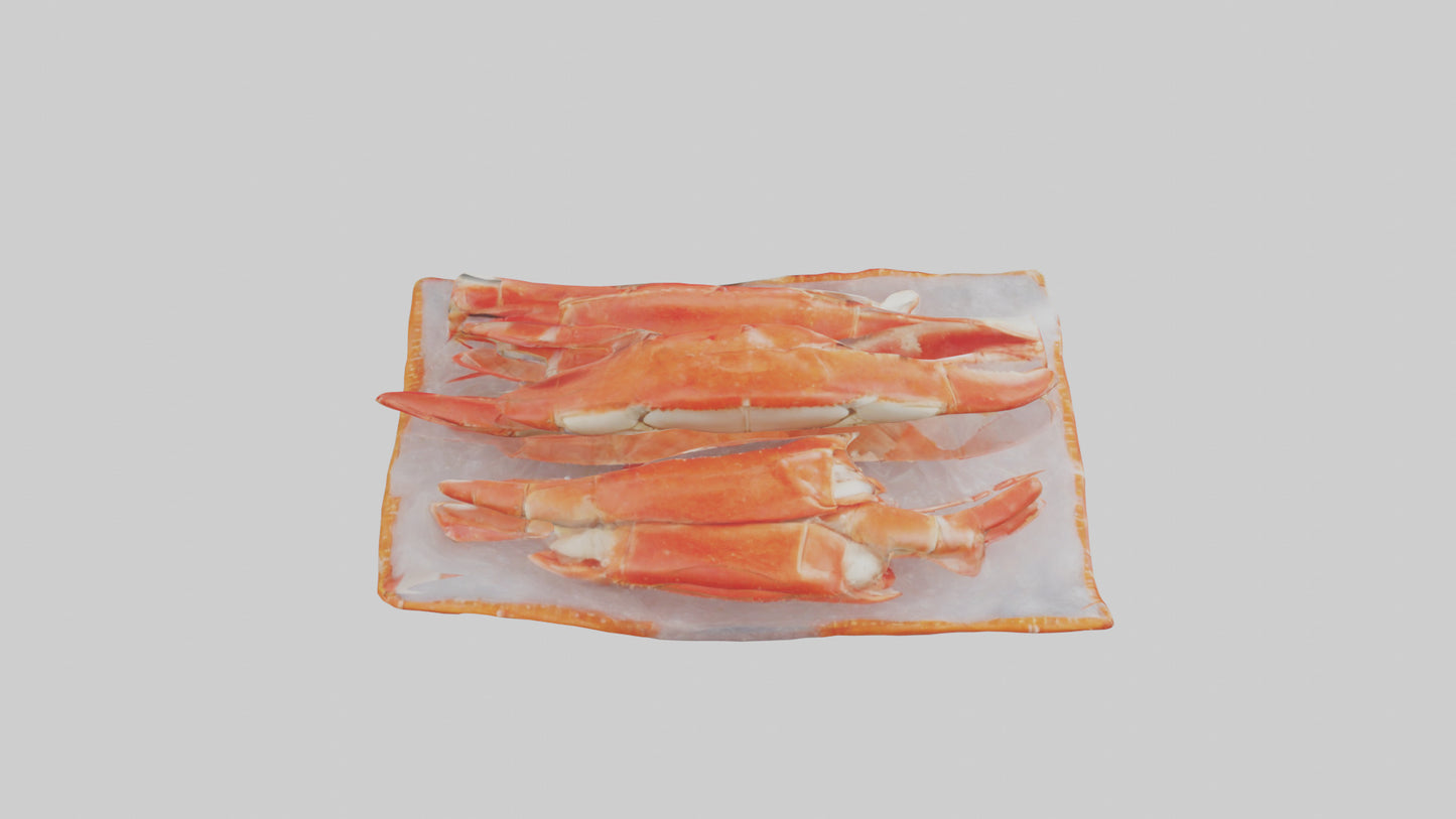 Frozen Crab Legs Pack model VR / AR / low-poly
